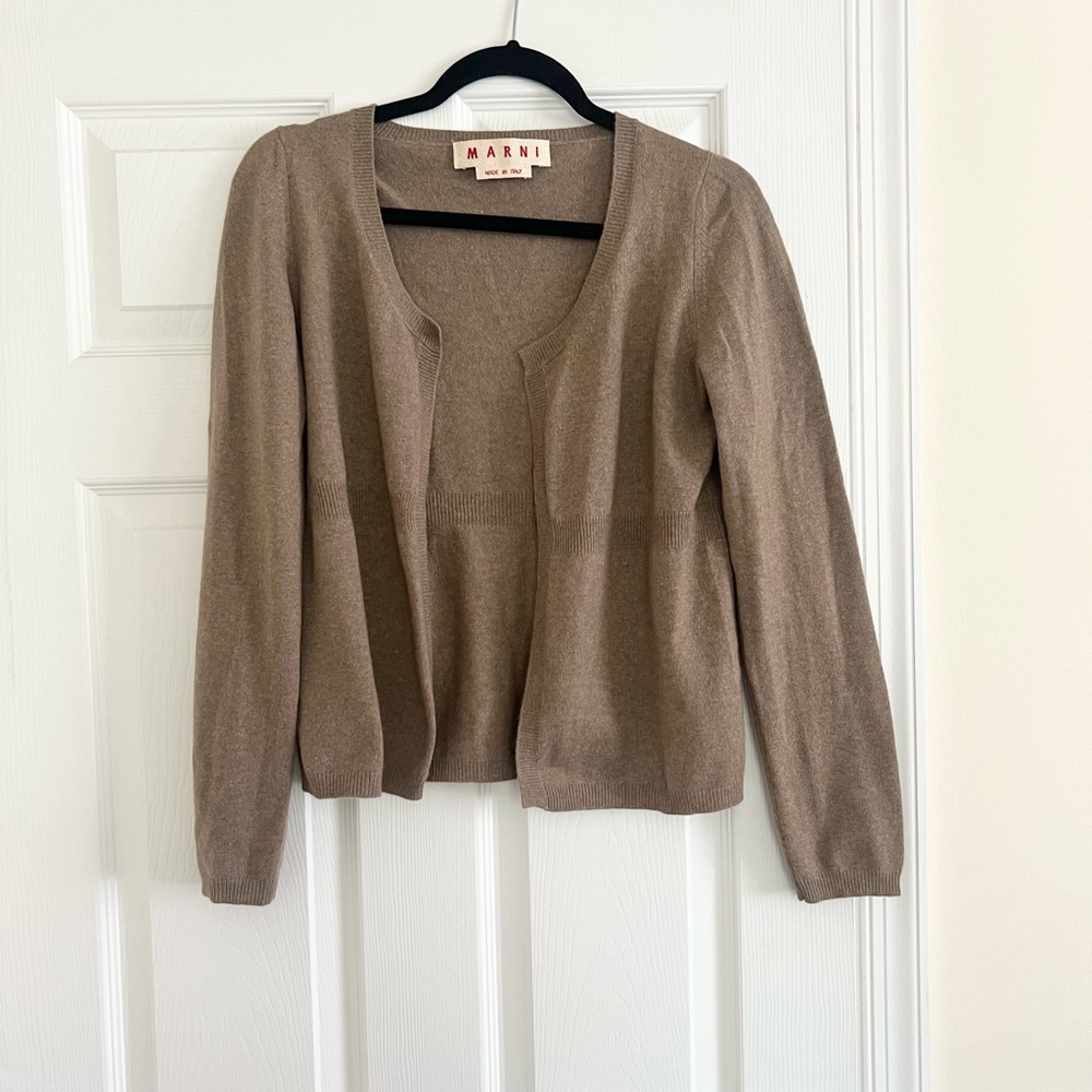 Marni Cashmere Open Cardigan